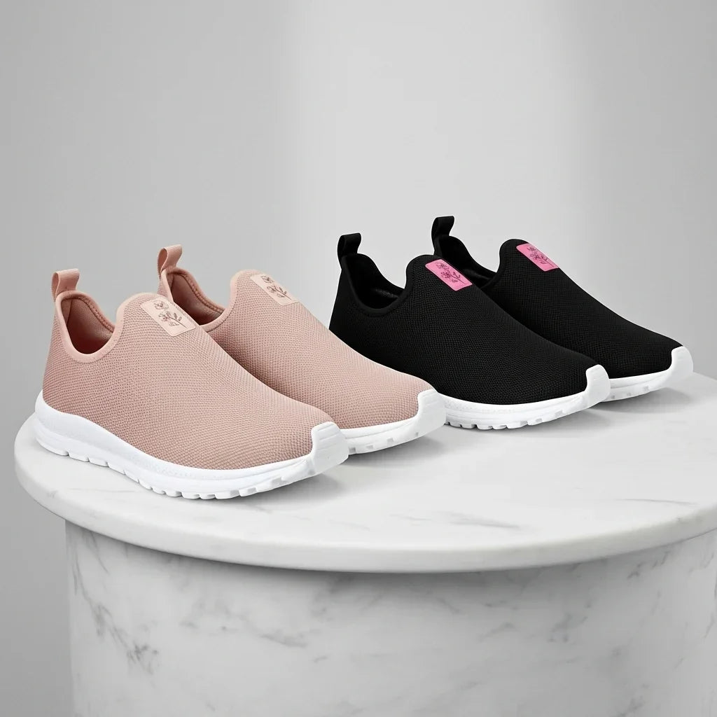 Pague 1 Leve 2 Tênis Ortopédico Ultra Comfort Calce Fácil + Palmilha Ortopédica Grátis